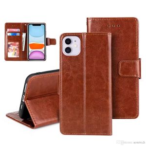 Для iPhone Samsung Phone Case Flip Covers Teather Wallet PU Card Slot 13 Pro Max Galaxy S22 Plus Ultra A23 A13 A03 Google Pixel 6A 7