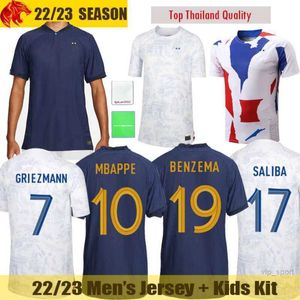22 23 World Cup French Soccer Jerseys BENZEMA GRIEZMANN MBAPPE POGBA GIROUD KANTE Maillot de Football Shirt DEMBELE BEN YEDDER National Team