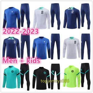 2022 2023 inter soccer tracksuit fato de treino de futebol 22 23 milan Mens and kids kit football Camisola chandal traje de futebol