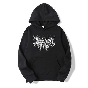 Herrtröjor tröjor gotiska överdimensionerade hoodie långärmade harajuku tröja män och kvinnor estetiska hiphop retro vänner vinter 220928