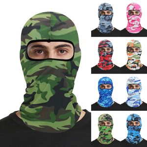 Militär kamouflage balaclava utomhus cykling fiske bandana jakt huva skydd armé taktisk huvud ansiktsmask omslag