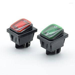 Switch 2st Waterproof Latching Rocker v￤xla r￶dgr￶n 4Pin 2Position AC250V/16A AC125V/20A