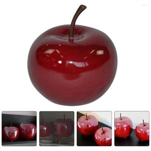 Party Decoration Apple Ceramic Decor Red Festival Model Crafts Dekorationer Figurer Kontor Dekorativt skrivbord Big Home Figurine