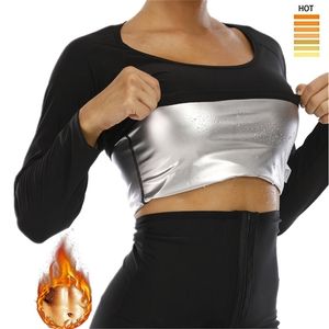 Kadın şekillendiricileri Kadın uzun kollu neopren ter sauna yelek vücut şekillendiricileri yelek bel eğitmeni shapewear bel şekillendirici korse kadınlar için 220928