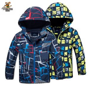 Jackets Children Outerwear Warm Polar Fleece Coat Hooded Kids Clothes Waterproof Windproof Baby Boys For 3-12Y Autumn Spring 220928