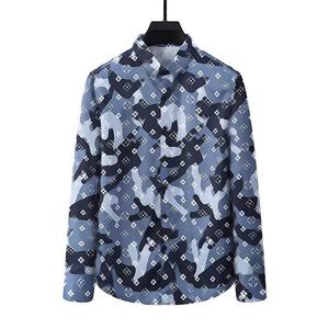 Mäns nya stildesigner skjortor klassiska toppar sommarfjäder varumärken män tyger bokstäver skjortor lapel krage casual kvinnor paris långärmade t-shirts