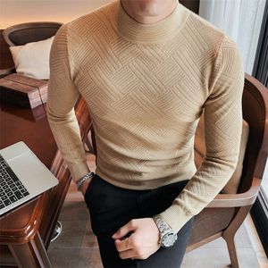 Męskie swetry marka menu męskie swetry i ściągacze mody dzianin sweter zima pullover homme wełna casualne solidne ubrania 220928