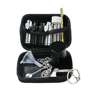 Altri accessori per fumatori Kit per sniffare tabacco da fiuto Dispenser per sniffare in alluminio Contenitore nasale in metallo Barattolo di vetro Cigarsmokeshops Dhojl