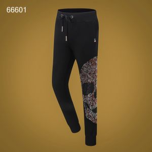 PP Fashion Pants Designer masculino Slim Fit Casual Rhinestone Print Streetwear M-XXXL P66601