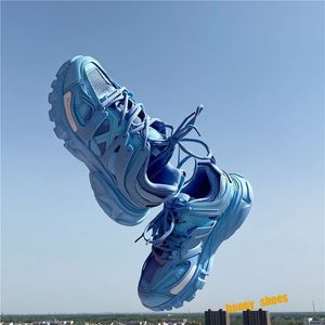 2023 Tasarımcı Ayakkabı Spor Ayakkabı Platformu Eğitmenleri Moda Orijinal Marka Pembe Sepatu Tıknaz Blue Black Red Track 3 Erkekler ve Kadınlar İçin 3.0 Tess.S. Gomma 36-44 H27