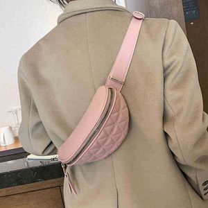 Waist Bags Women's bum Bag Korean Pu One Shoulder Messenger Bag Change Mobile Phone 220826