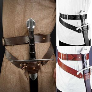 Party Supplies Other Event & Medieval Renaissance Sword Holder Belt Waist Sheath Men Larp Warrior Pirate Viking Knight Leather Buckle Sash S