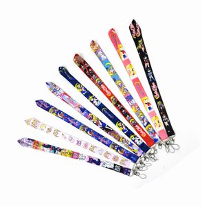 Cell Phone Straps & Charms 20pcs Lanyard Id Badge Holder Key Neck Strap Cartoon Anime Japan New Design boy girl Gifts wholesale Factory price