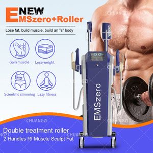 DLS Portable Fat Burning Muscle RF Equipment Workout Abs Training EMS Fitness HIEMT Machine Plus Roller Body Sculpting Beauty Equipment