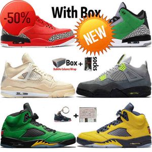 2022 High Og Jumpman 4 4s Sail Neon Mens Basketball Shoes 3 3s Grateful Tinker 5 5s Michigan Air Trainers Retro Sports Sneakers