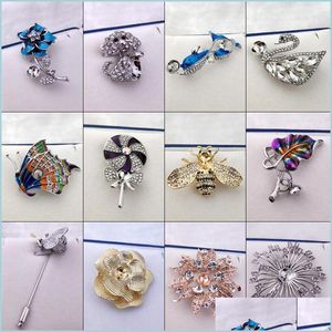 Schmuckfassungen Diy Perlenbrosche Fassung Strass Für Frauen Schmuckfassungen Modeaccessoires 12 Stile Pins Weihnachten Drop Del Dhlhd