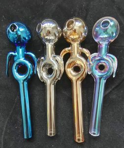 Bicchieri da fumo ad alto borosilicato, bong per pipa ad acqua, adatto per tubi in vetro fumé trasparente, gorgogliatore colorato per fumatori