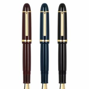 Fountain Pens JinHao X159 Acrylic Black Pen Metal Clip Extended Fine Nib F 0.5mm 220928