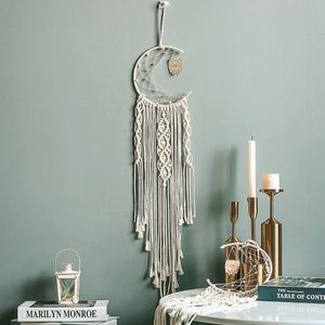 Macrame Dream Catcher Owl Tapestry Pendant Wall Hanging Wedding Decoration Bedroom Wall Hanging Home Decor