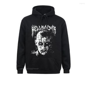 Moletons masculinos moletons masculinos masculinos com capuz de algodão preto pinhenha hellraiser PuzzleBox Halloween capuz no design da jaqueta de venda