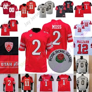 Rose Bowl Utah Utes Futbol Forması NCAA Koleji Bryson Barnes Nate Johnson Micah Bernard Para Parkları Jonah Elliss Matthews Yassmin Piskopos Moss Smith