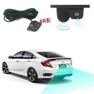 2 In 1 Video Parking Sensor Sensores Rear View Camera 12V CCD For Car Display Adapter Universal