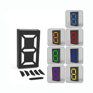 Solar Door Light Diy House Number Outdoor Lighting Rechargeble Colorful White and Warm White Light Door Plate Garden Yard Building Lamp