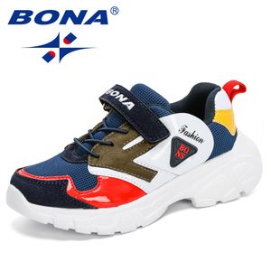 Sneakers BONA Designers Trendy Children Sport Shoes Tenis Kids Basket Footwear Lightweight Breathable Jogging Walking 220928