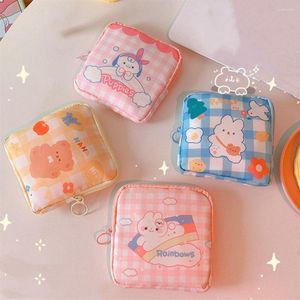 Storage Bags 1 Pcs Cartoon Women Sanitary Pad Pouch Napkin Bag Cosmetic Makeup Organizer Girls Tampon Holder Earphone