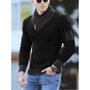 Pullover Herrenpullover Pullover Rollkragenpullover Herren Wintermode Vintage-Stil Pullover Männlich Slim Fit Warme Pullover Gestrickte Wollpullover Thic