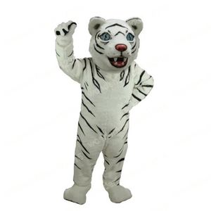 Leistung Weißer Tiger Maskottchen Kostüme Karneval Hallowen Geschenke Unisex Außenwerbung Outfit Anzug Urlaub Feier Cartoon Charakter Outfits