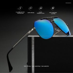 Solglasögon bredd-145 herr mode trendsättare driver pilot manglasögon polariserade tillverkare som säljer glasögon