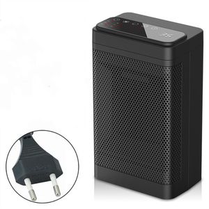 سخانات فضاء محمولة 1500W PTC Ceramic Electric Heater مع ترموستات رقمية هادئة سخان صغير تسخين السلامة السريعة لمكتب منزل الاستخدام الداخلي