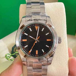 날짜 Montre de Luxe Mens 시계 116400 자동 기계식 클래식 스타일 40mm 풀 스테인리스 스틸 수영 사파이어 시계 시계