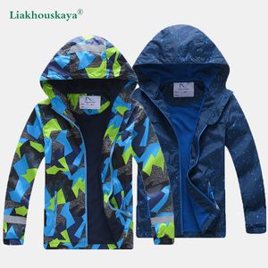 Jackets Sport Sport Autumn Children Jacket For Boys Outerwear Roupas coreanas Teenagers Manga longa Casacos infantis infratores de vento 220928