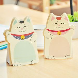 Notlar Kwaii Fortune Cat Memo Pad Tablo Notları Kırtasiye Ofisi Malzemeleri Okul Yaratıcı Defterler Yazma Padleri 220927