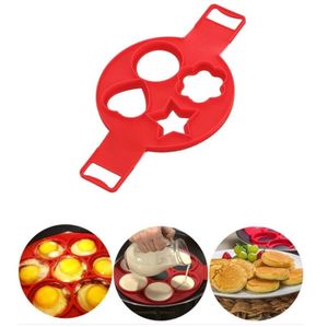 4 orif￭cio ovo panqueca silicone molde omelete panquecas moldes de anel de anel