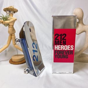 Erkek sprey 90ml 212 Heroes Eau De Toilette için Man Parfüm kokusu uzun ömürlü büyüleyici koku ve hızlı posta