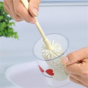 Long Handle Sponge Wash Cup Baby Milk Bottle Brushes Cleaner Easy To Clean Bottle Glass Insulation Pot Brush Kitchen Tools 20220928 E3