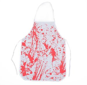 Cadılar Bayramı Kanlı Apron Korku Kostüm Aksesuarları Şef Blood Spattered Baskılı Kasap Önlükleri Hile Cosplay Parti Dekorasyonları