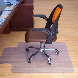 Mattor datorbord mattor non-halk 30x48 tum PVC Protector Clear Chair Mat Home Office Rolling Golv Transparent matta