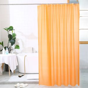 White Shower Curtains Waterproof Thick Solid Bath Curtains For Bathroom Bathtub Large Wide Bathing Cover