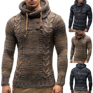 Erkek Hoodies Erkek Sweatshirts Erkekler Hoodie Kış Sıcak Kapşonlu Örme Moda Külotu Sweatshirt Erkek Gündelik Marka Giysileri