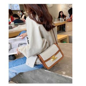 이브닝 가방 가방 소녀 2021 New Anna Mali High Grade Small Square Bag 두부 오래된 꽃 One Shoulder Crossbody Bag