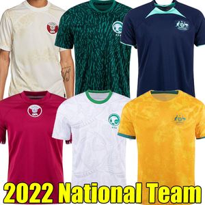 2022 австралийские футбольные майки г Саудовская Аравия Камисетас де Футбол Главная Удаля Мужчина Футбольная рубашка сборная сборная австралийская форма желтого зеленого