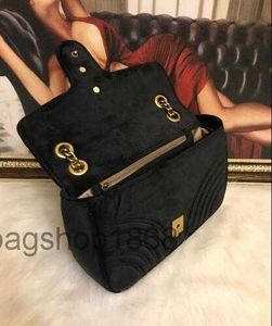 7A Fashion Women designers marmont Shoulder Bag Velvet Handbag Famous Crossbody Bags Feminina chain crossbody bag Chain handbag