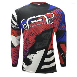 レーシングジャケットCawanfly Motocross Jersey Hombre dhダウンヒルロードマウンテン長い袖mtb