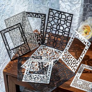 Pcs INS Hollow Out Journal Border Decorative Material Paper Simple Art Memo Pad DIY Scrapbooking Kawaii Stationery Note