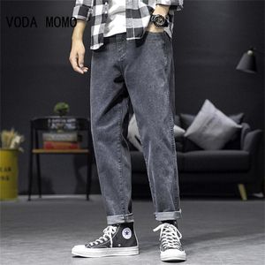 Jeans masculinos Primavera Summer Summer Jeans de algod￣o de algod￣o Hip Hop Slack Bottom Joggers Streetwear Skinny Blue Pants Hombre Harem Men 2740 220929