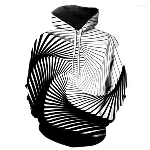 Erkek Hoodies Erkek Sweatshirts 3D Erkekler/Kadın Geometri Hoodie Baskı Vorteks Hoody Anime Unisex Hip Hop Külot Moda Yüksek Kalite